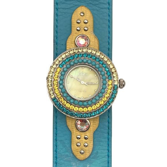 EOS New York Accessories - Beautiful EOS New York Womens Watch 43mm Leather Adjustable Band - Fresh battery